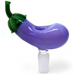 14MM "I Feel Eggcellent" Eggplant Bowl - [WSG747]